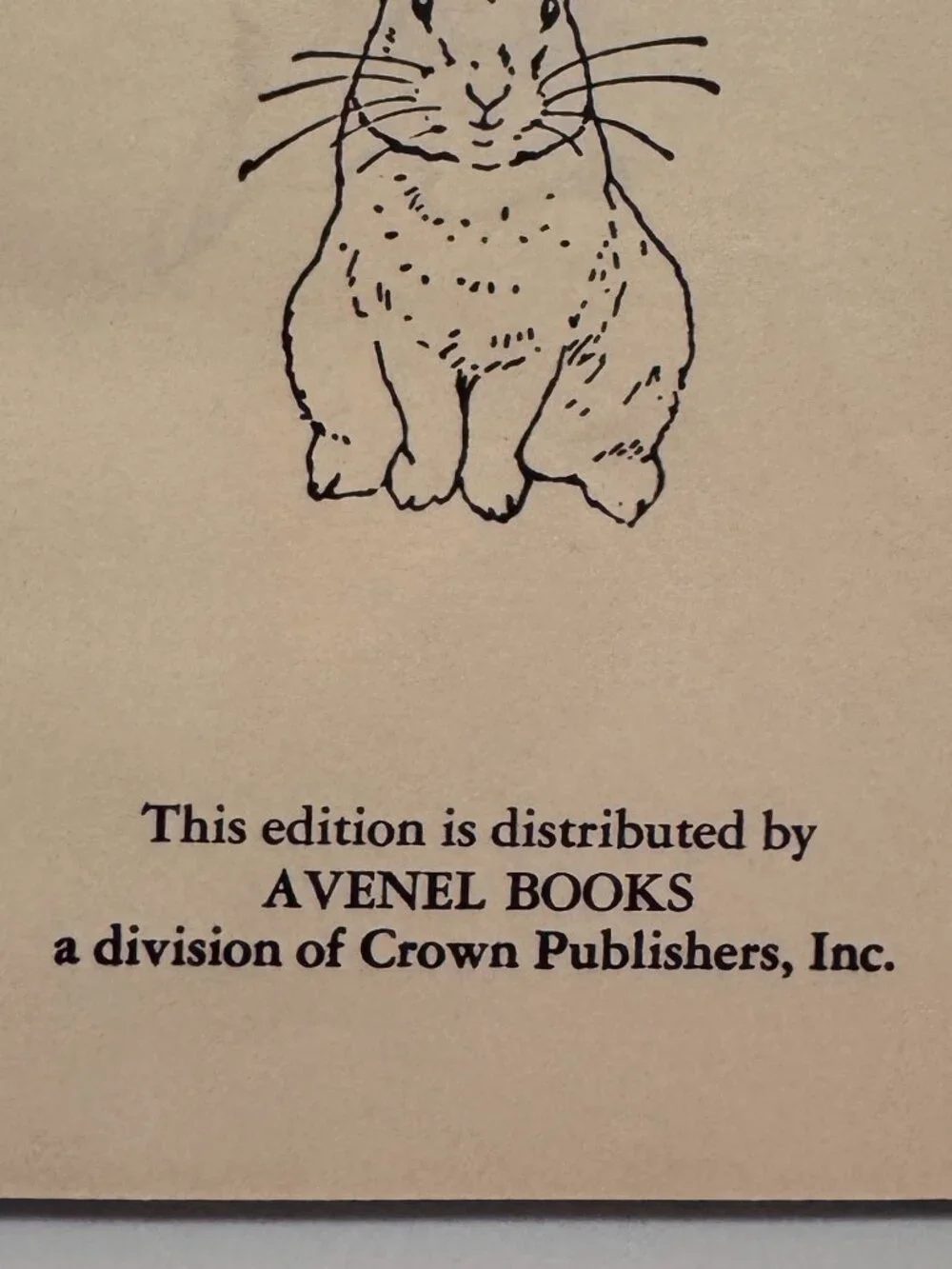 Beatrix Potter The Tale of Peter Rabbit Hardcover Dust Jacket Avenel Books 1988